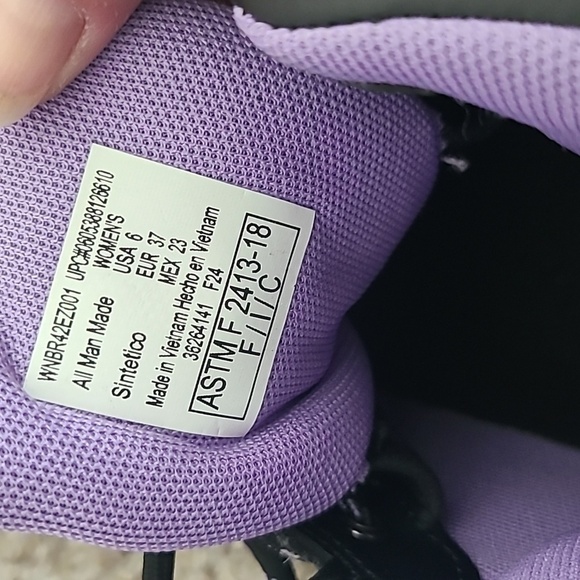 Brahma Black Boots with Purple Interior - Picture 2 of 7